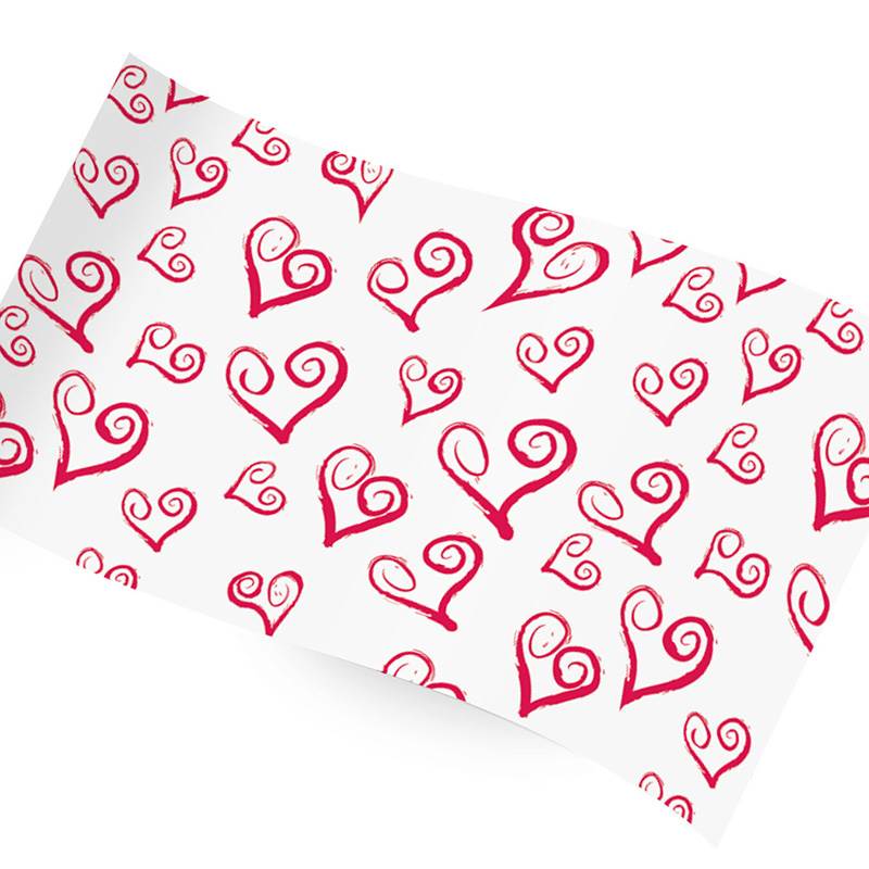 Swirly Heart Print Tissue Paper Multi Listing 500x750mm